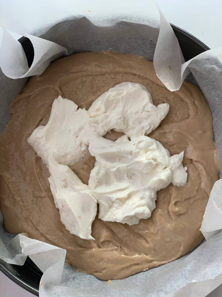 torta soffice con coulis di fragole e ricotta a basso indice glicemico
